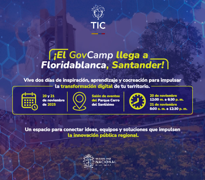 Pieza gráfica GOVCAMP Floridablanca, Santander