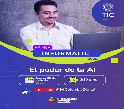 Pieza gráfica 1er InformaTIC 2025 - El Poder de la IA